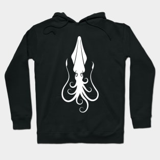 Squid Icon White Hoodie